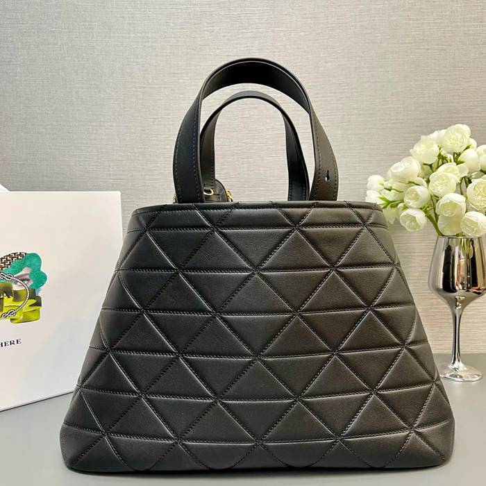 PRADA 1BG547 カーフスキン、ラムレザー プリント ショルダーバッグ、トートバッグ、ハンドバッグ トート、大 38x25x18cm サイズ:38x25x18cm