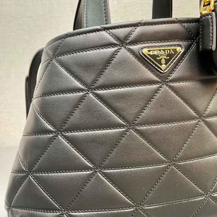 PRADA 1BG545 カーフスキン、ラムレザー プリント ショルダーバッグ、トートバッグ、ハンドバッグ トート 35x22x15cm サイズ:35x22x15cm