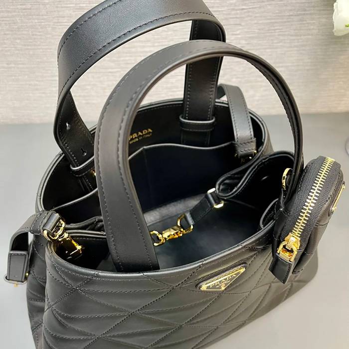 PRADA 1BG545 カーフスキン、ラムレザー プリント ショルダーバッグ、トートバッグ、ハンドバッグ トート 35x22x15cm サイズ:35x22x15cm