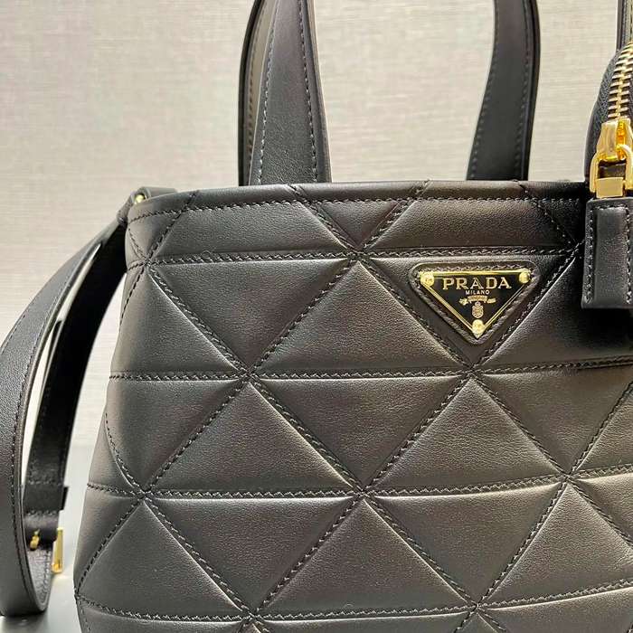 PRADA 1BG548 カーフスキン、ラムレザー プリント 斜め掛けバッグ、ショルダーバッグ、トートバッグ、ハンドバッグ トート、ミニ 26x17x14cm サイズ:26x17x14cm