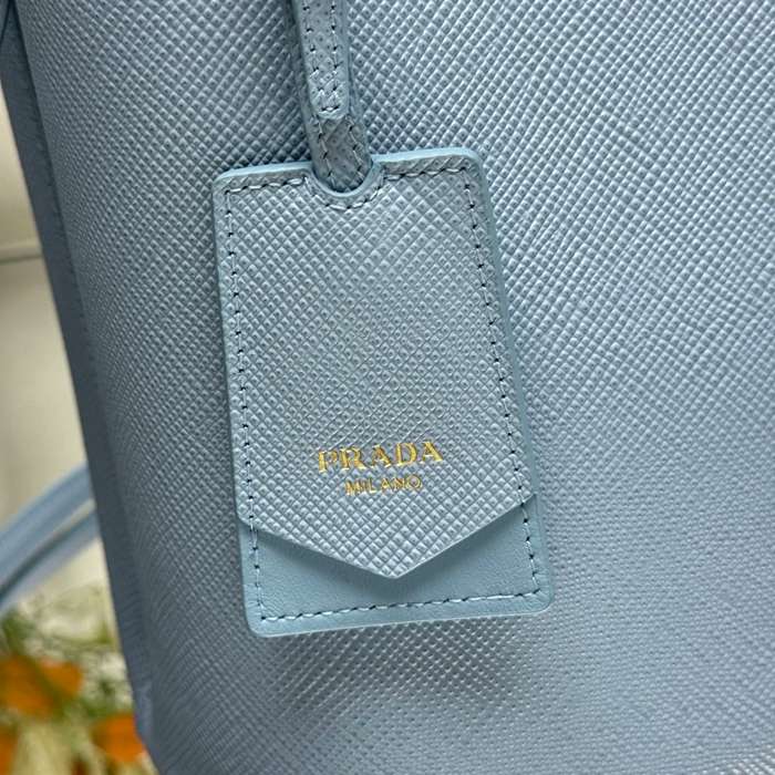 PRADA 1BA212 レザー ゴールド、プリント 斜め掛けバッグ、ショルダーバッグ、バケツバッグ クラシック 23x22x13cm サイズ:23x22x13cm