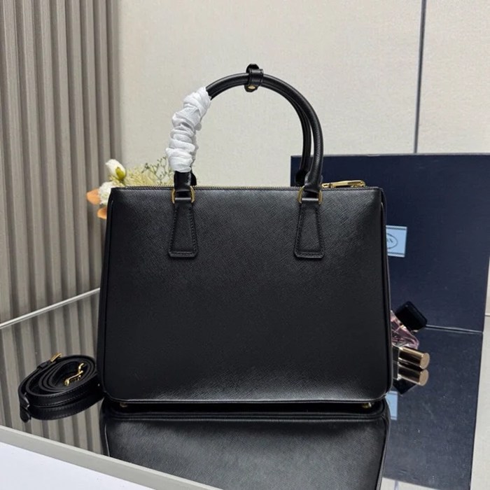 PRADA 1BA274 レザー ゴールド 斜め掛けバッグ、ショルダーバッグ ガレリア、クラシック、大 32x24x14cm サイズ:32x24x14cm