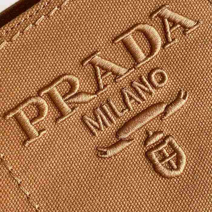 PRADA 1BA038 キャンバス、リネン プリント 斜め掛けバッグ、ショルダーバッグ、ハンドバッグ、ハンドバッグ ソフトラックス、編み、クラシック 22x15x13cm サイズ:22x15x13cm