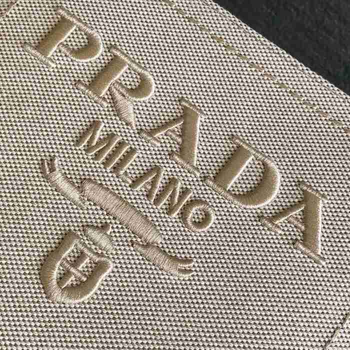 PRADA 1BG554 キャンバス、リネン プリント 斜め掛けバッグ、ショルダーバッグ、ハンドバッグ、ハンドバッグ ソフトラックス、編み、クラシック 33x20x19cm サイズ:33x20x19cm
