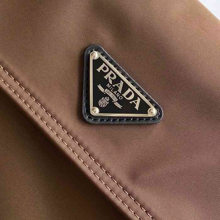 PRADA 2VH204 ナイロン、レザー ゴールド 斜め掛けバッグ、ショルダーバッグ ナイロン、クラシック 43x30x15cm サイズ:43x30x15cm