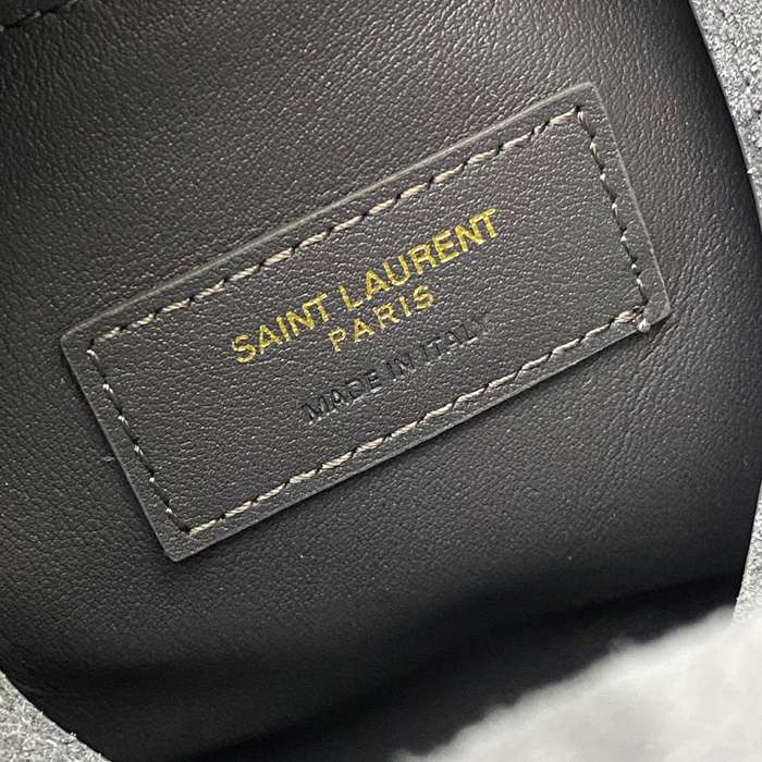 SAINT LAURENT 713938 マット グレー、ゴールド、マット 脇下バッグ クラシック 23x22cm サイズ:23x22cm