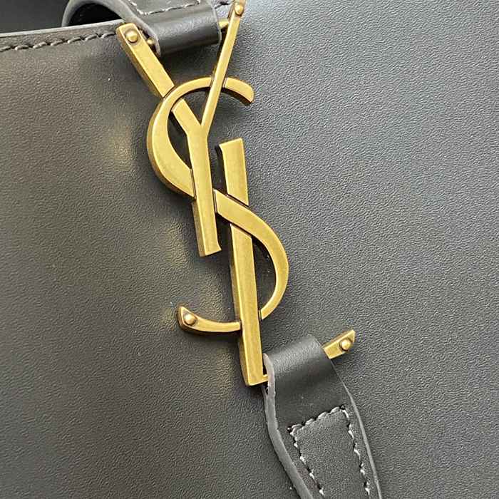 SAINT LAURENT 749036 カーフレザー、カーフ ブラック、グレー、ゴールド バケツバッグ クラシック 20x17x13cm サイズ:20x17x13cm