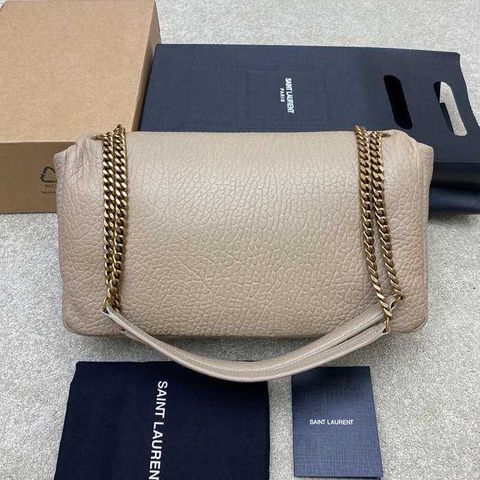 SAINT LAURENT 777399 ラムレザー、エレファント ゴールド、エレファント ハンドバッグ クラシック 37x21x10cm サイズ:37x21x10cm