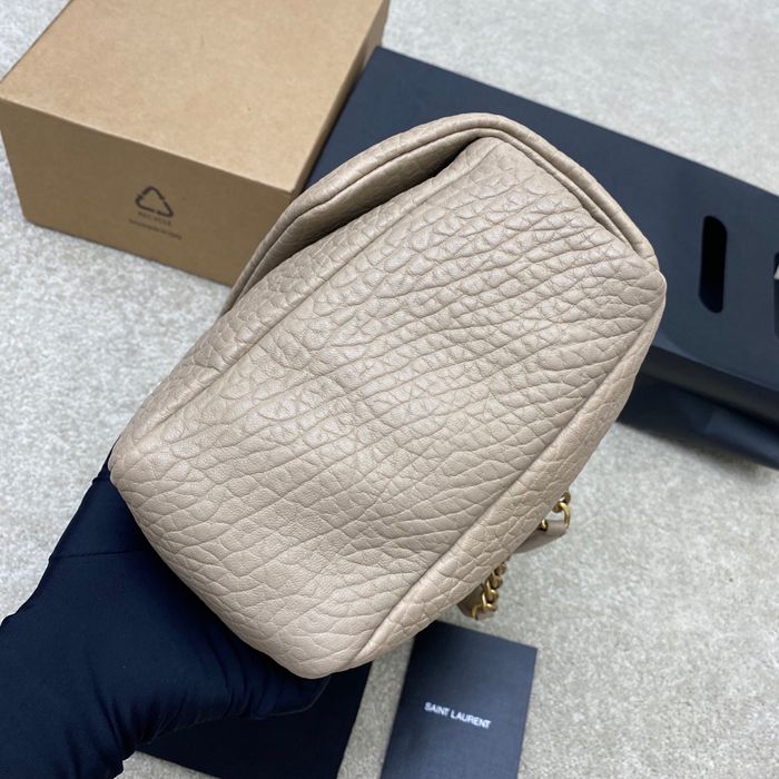 SAINT LAURENT 777399 ラムレザー、エレファント ゴールド、エレファント ハンドバッグ クラシック 37x21x10cm サイズ:37x21x10cm