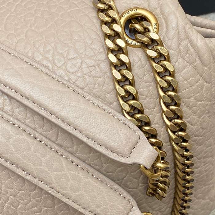 SAINT LAURENT 777399 ラムレザー、エレファント ゴールド、エレファント ハンドバッグ クラシック 37x21x10cm サイズ:37x21x10cm