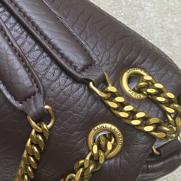 SAINT LAURENT 777399 ラムレザー レッド、ゴールド ハンドバッグ クラシック 37x21x10cm サイズ:37x21x10cm
