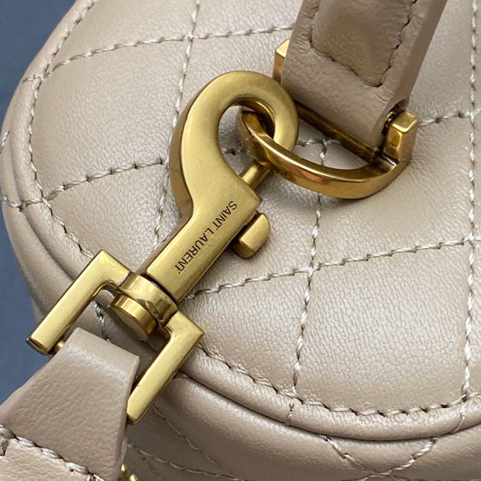 SAINT LAURENT 851572 ラムレザー ゴールド ハンドバッグ クラシック 15x8cm サイズ:22.5x15x8cm