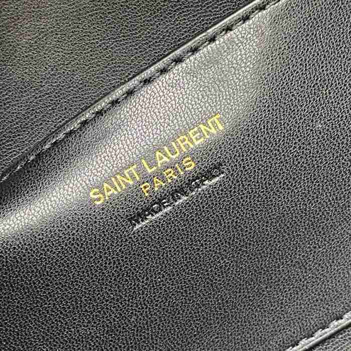 SAINT LAURENT 851572 ラムレザー レッド、ゴールド ハンドバッグ クラシック 15x8cm サイズ:22.5x15x8cm