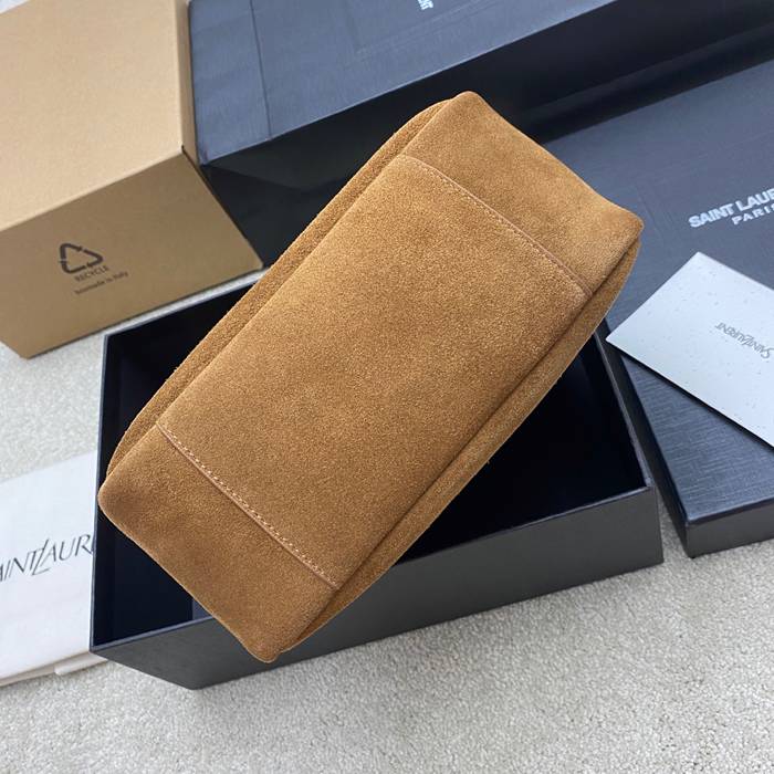 SAINT LAURENT 713938 マット ゴールド、キャラメル、マット 脇下バッグ クラシック 23x22cm サイズ:23x22cm