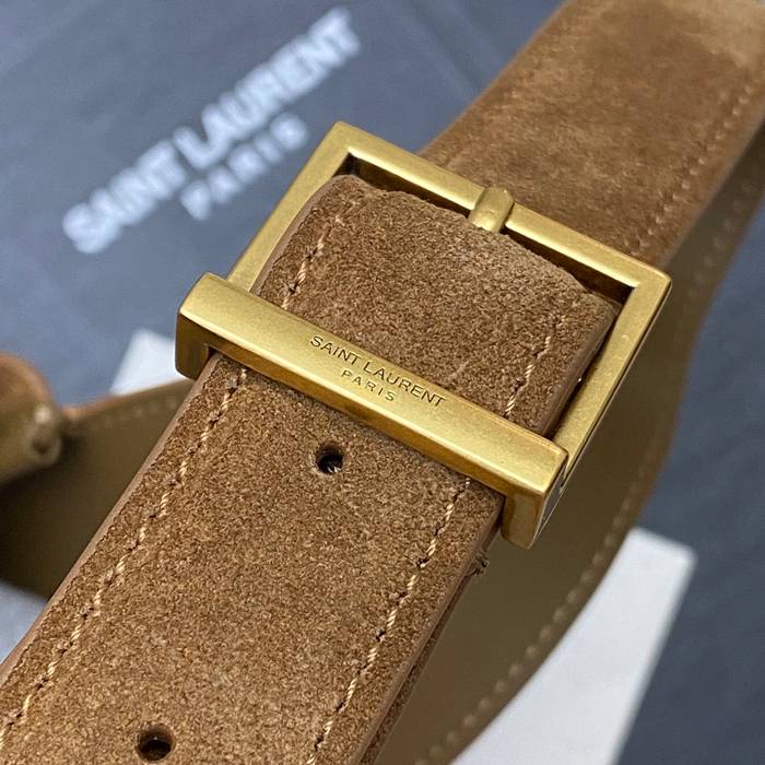 SAINT LAURENT 713938 マット ゴールド、キャラメル、マット 脇下バッグ クラシック 23x22cm サイズ:23x22cm