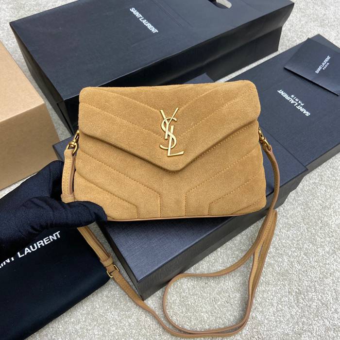 SAINT LAURENT 467072 マット ゴールド、イエロー、マット ハンドバッグ クラシック 20x14cm サイズ:20x14cm