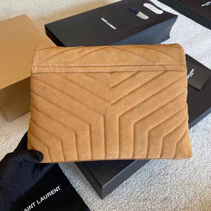 SAINT LAURENT 459749 マット ゴールド、イエロー、マット ハンドバッグ クラシック 32x22x12cm サイズ:32x22x12cm