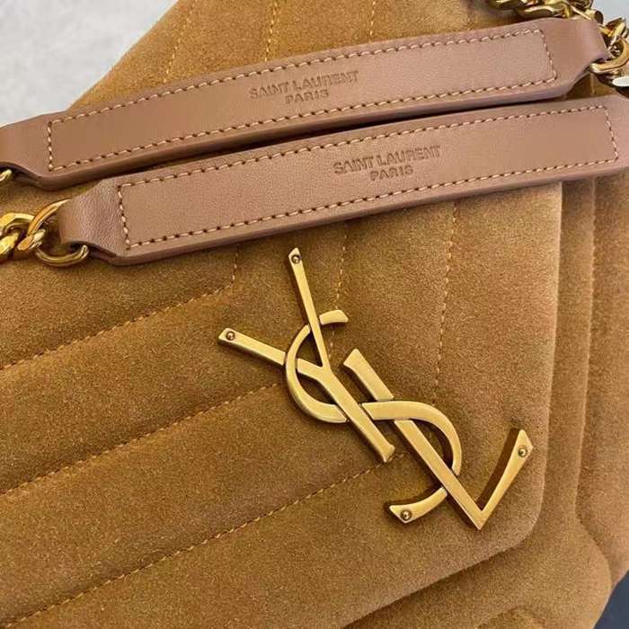 SAINT LAURENT 459749 マット ゴールド、イエロー、マット ハンドバッグ クラシック 32x22x12cm サイズ:32x22x12cm