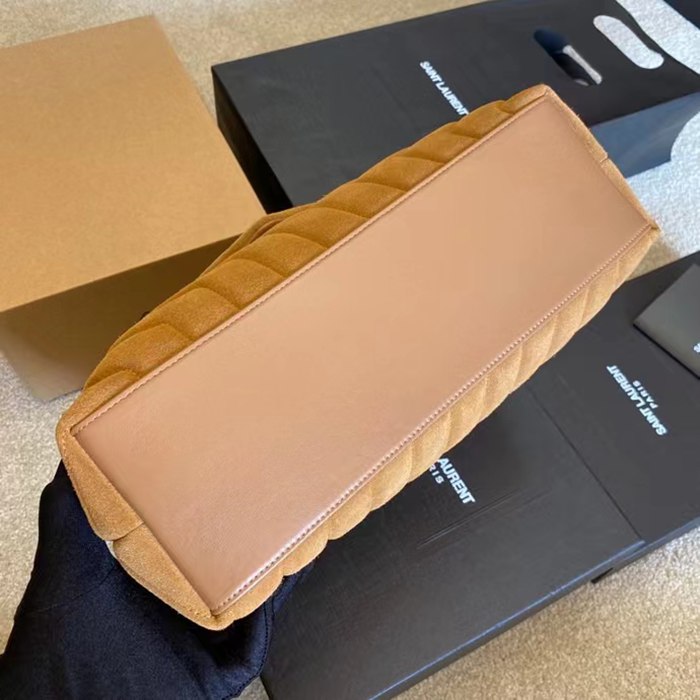SAINT LAURENT 459749 マット ゴールド、イエロー、マット ハンドバッグ クラシック 32x22x12cm サイズ:32x22x12cm