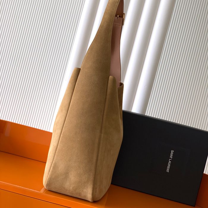 SAINT LAURENT 753837 マット ゴールド、マット 脇下バッグ 大、クラシック 31x30x13cm サイズ:31x30x13cm