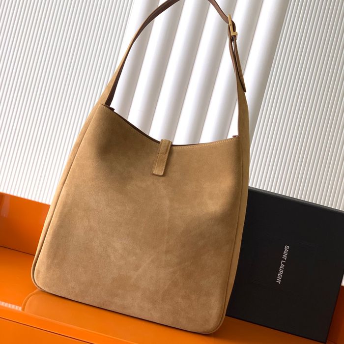 SAINT LAURENT 753837 マット ゴールド、マット 脇下バッグ 大、クラシック 31x30x13cm サイズ:31x30x13cm