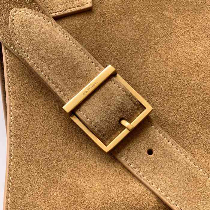 SAINT LAURENT 753837 マット ゴールド、マット 脇下バッグ 大、クラシック 31x30x13cm サイズ:31x30x13cm