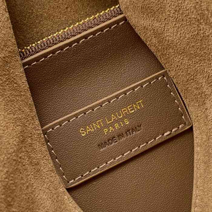SAINT LAURENT 753837 マット ゴールド、マット 脇下バッグ 大、クラシック 31x30x13cm サイズ:31x30x13cm