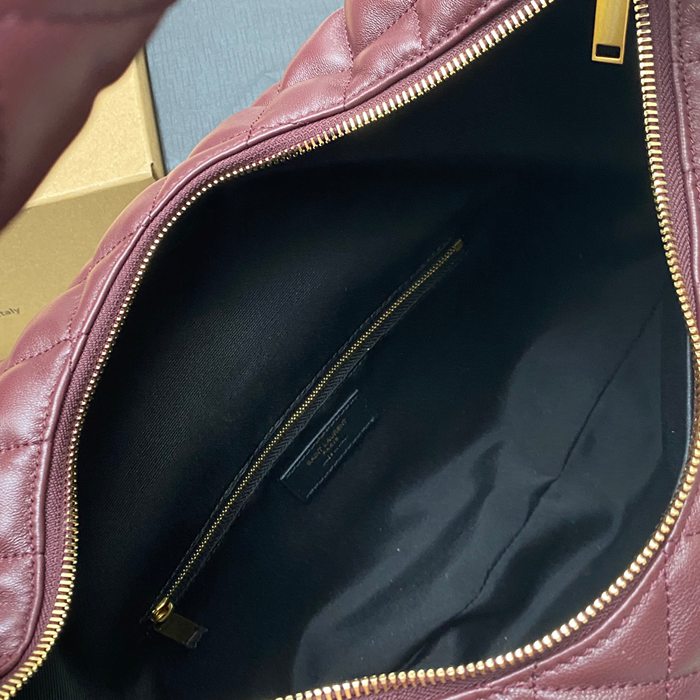 SAINT LAURENT 858160 ラムレザー レッド、ゴールド ハンドバッグ イカール 47x35x15cm サイズ:47x35x15cm