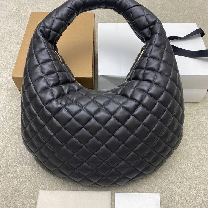 SAINT LAURENT 858160 ラムレザー グレー、ゴールド ハンドバッグ イカール 47x35x15cm サイズ:47x35x15cm