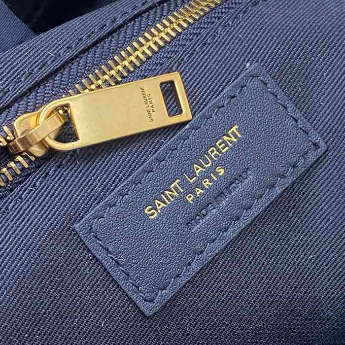 SAINT LAURENT 858160 ラムレザー グリーン、ゴールド ハンドバッグ イカール 47x35x15cm サイズ:47x35x15cm