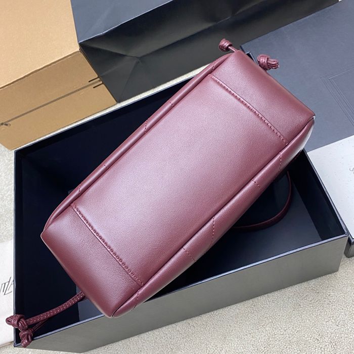 SAINT LAURENT 862712 ラムレザー レッド、ゴールド トートバッグ ジェイミー 26x18x11cm サイズ:26x18x11cm