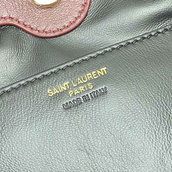 SAINT LAURENT 862712 ラムレザー レッド、ゴールド トートバッグ ジェイミー 26x18x11cm サイズ:26x18x11cm