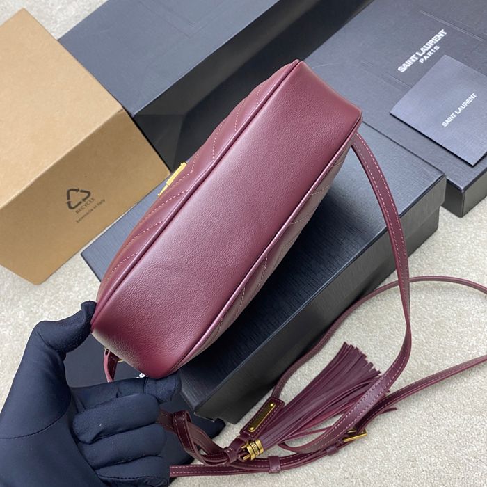 SAINT LAURENT 505730 レッド、ゴールド 斜め掛けバッグ クラシック 23x16cm サイズ:23x16cm