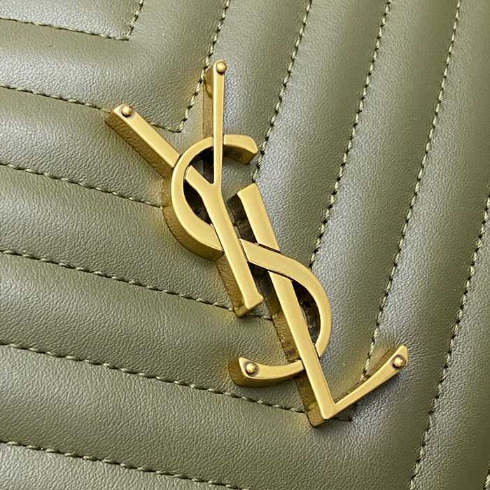 SAINT LAURENT 505730 グリーン、ゴールド 斜め掛けバッグ クラシック 23x16cm サイズ:23x16cm