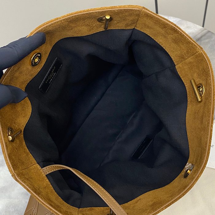 SAINT LAURENT 833948 ラムレザー、マット ゴールド、キャラメル、マット トートバッグ、脇下バッグ ジェイミー 29x27x11cm サイズ:29x27x11cm