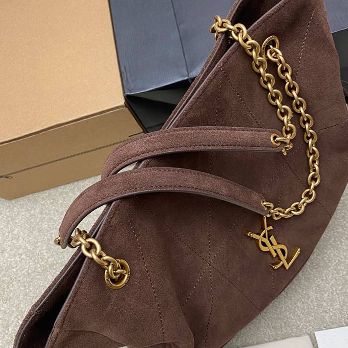 SAINT LAURENT 833948 ラムレザー、マット ゴールド、マット トートバッグ、脇下バッグ ジェイミー 29x27x11cm サイズ:29x27x11cm