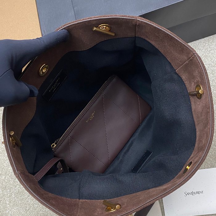 SAINT LAURENT 833948 ラムレザー、マット ゴールド、マット トートバッグ、脇下バッグ ジェイミー 29x27x11cm サイズ:29x27x11cm
