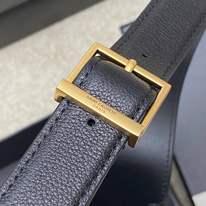 SAINT LAURENT 850533 ブラック、ゴールド 脇下バッグ クラシック 22x22x10cm サイズ:22x22x10cm