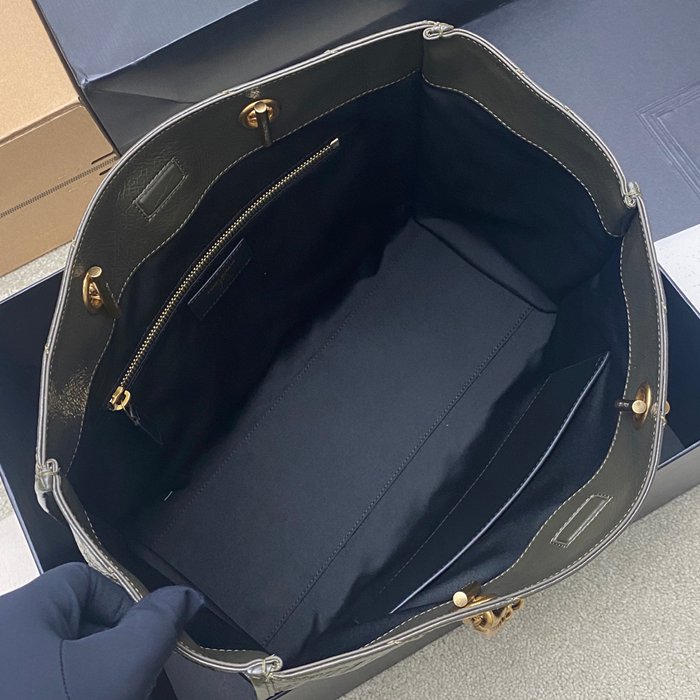 SAINT LAURENT 871151 カーフレザー ブラック、グリーン、ゴールド ハンドバッグ チェーン、ニキ、大 33x27x14cm サイズ:33x27x14cm