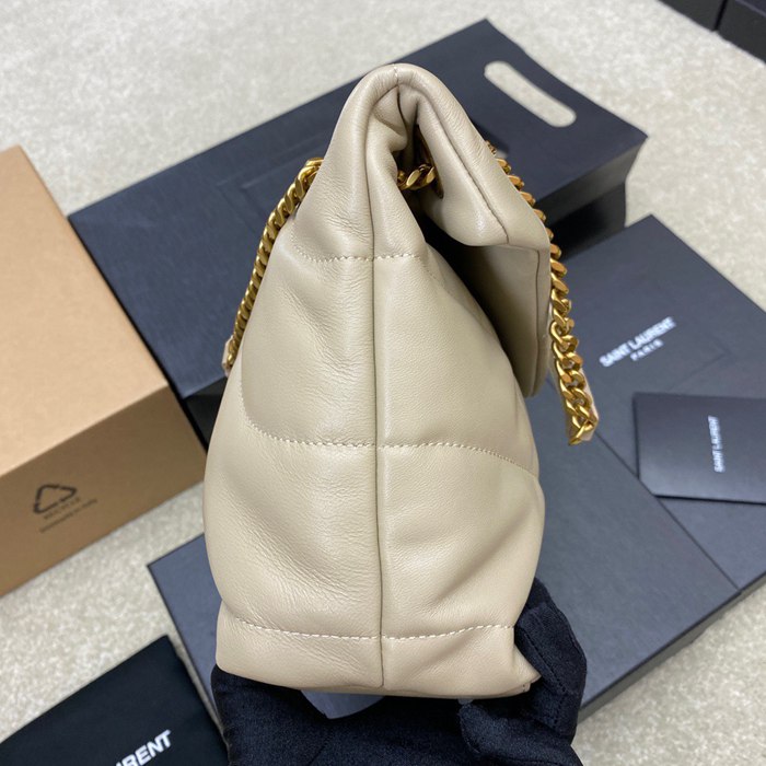 SAINT LAURENT 577476 ラムレザー、カーフレザー ゴールド、シルバー 斜め掛けバッグ チェーン、クラシック 29x17x11cm サイズ:29x17x11cm
