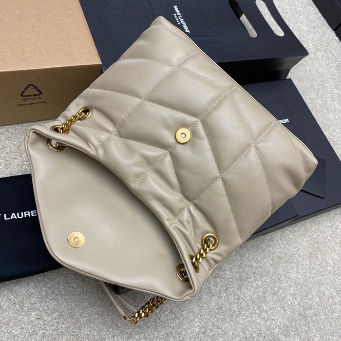 SAINT LAURENT 577476 ラムレザー、カーフレザー ゴールド、シルバー 斜め掛けバッグ チェーン、クラシック 29x17x11cm サイズ:29x17x11cm