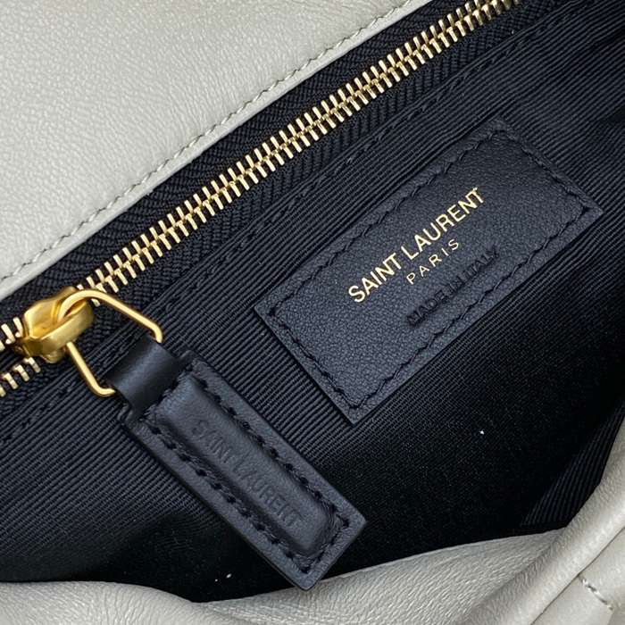SAINT LAURENT 577476 ラムレザー、カーフレザー ホワイト、ゴールド、シルバー 斜め掛けバッグ チェーン、クラシック 29x17x11cm サイズ:29x17x11cm