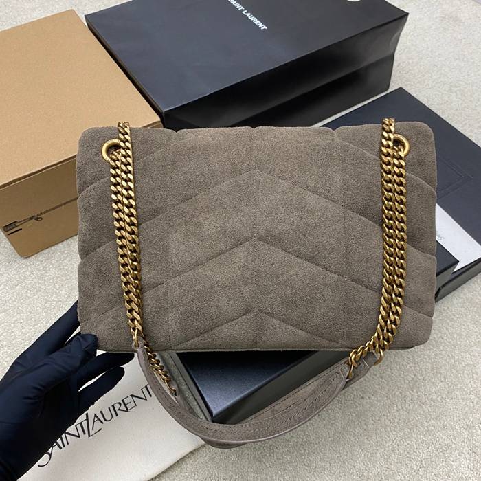 SAINT LAURENT 577476 マット グリーン、ゴールド、マット 斜め掛けバッグ チェーン、クラシック 29x17x11cm サイズ:29x17x11cm