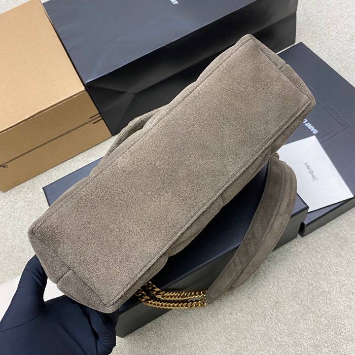 SAINT LAURENT 577476 マット グリーン、ゴールド、マット 斜め掛けバッグ チェーン、クラシック 29x17x11cm サイズ:29x17x11cm