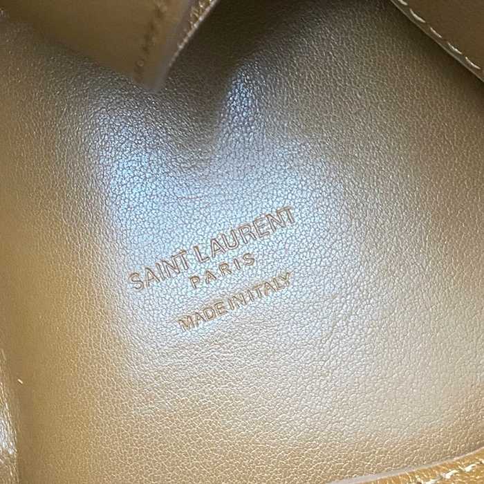 SAINT LAURENT 850545 カーフレザー ブラック、ブラウン、ゴールド ショルダーバッグ、脇下バッグ クラシック 31x30x13cm サイズ:31x30x13cm