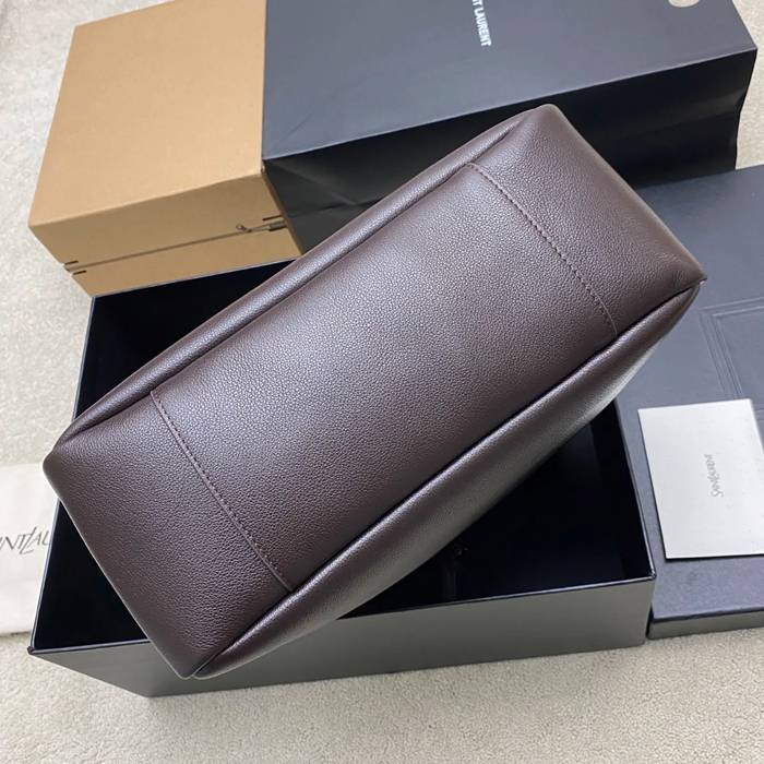 SAINT LAURENT 850545 カーフレザー ブラック、ゴールド ショルダーバッグ、脇下バッグ クラシック 31x30x13cm サイズ:31x30x13cm