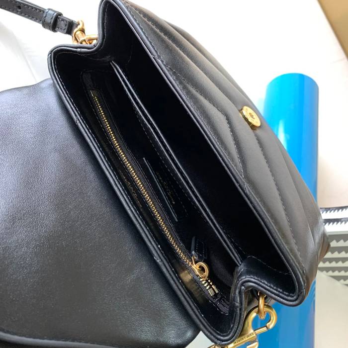 SAINT LAURENT 467072 カーフレザー 斜め掛けバッグ ミニ、クラシック 20x14cm サイズ:20x14cm