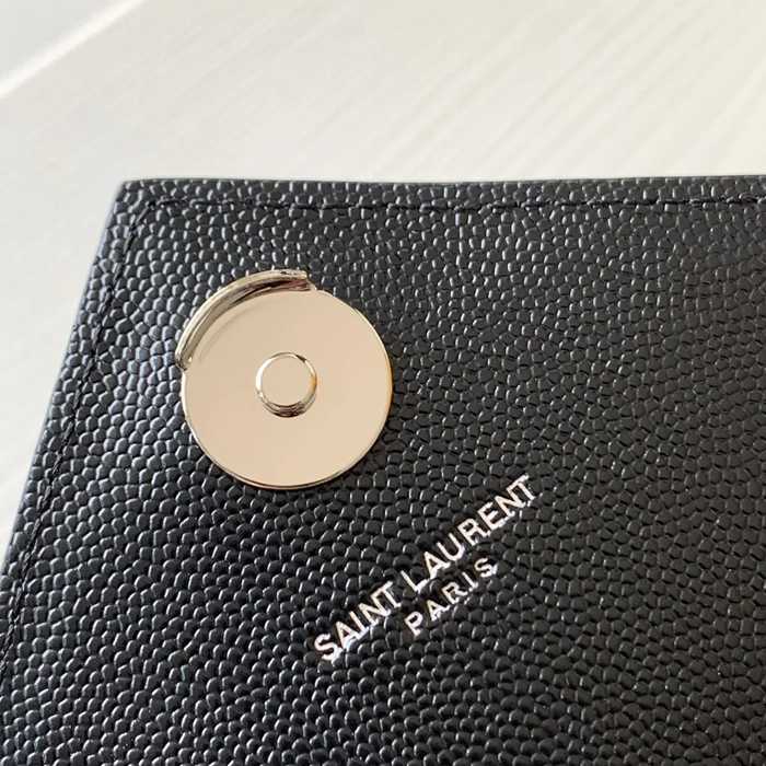 SAINT LAURENT 526286 カーフレザー 斜め掛けバッグ、封筒バッグ 封筒、ベッキー、クラシック 21x13cm サイズ:21x13cm