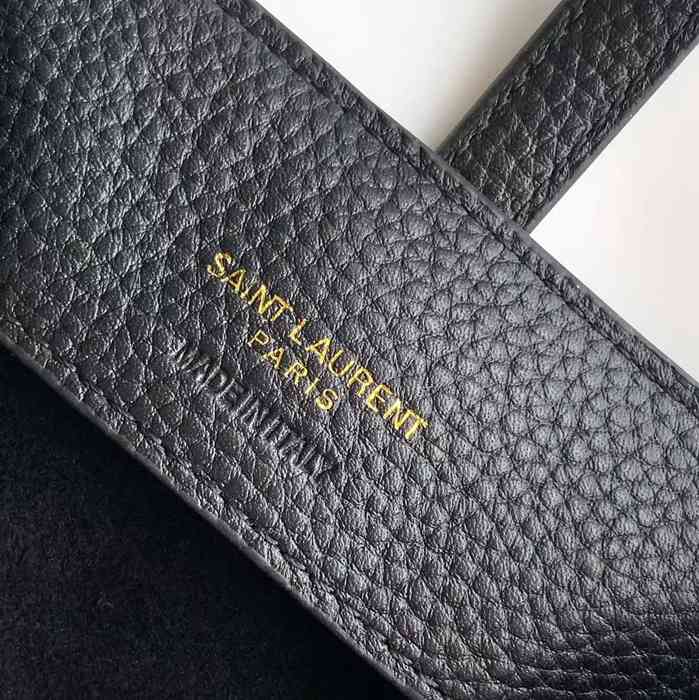 SAINT LAURENT 765870 カーフレザー、カーフ ゴールド 斜め掛けバッグ、バケツバッグ ミニ、クラシック 15x13cm サイズ:15x13cm