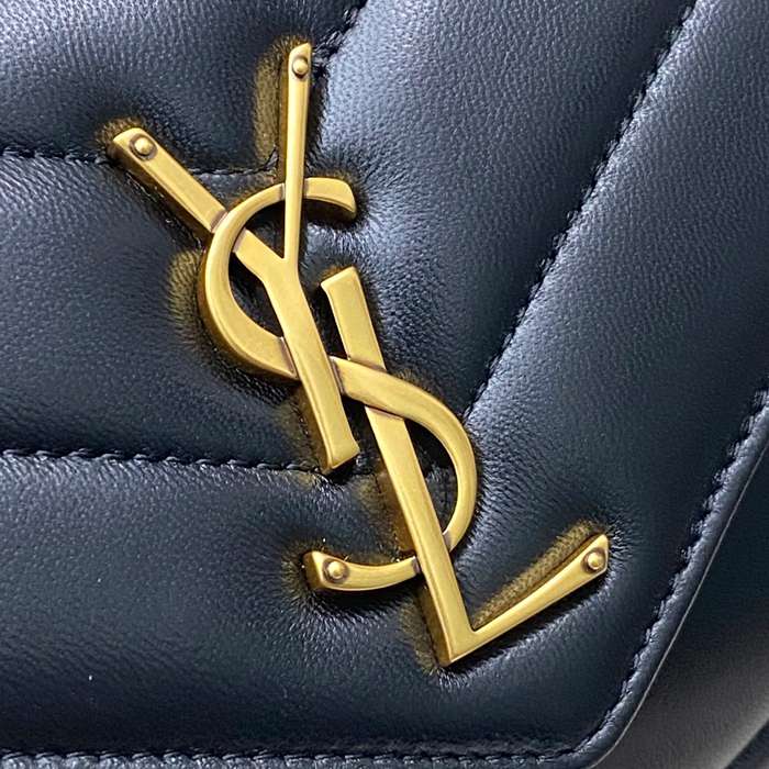 SAINT LAURENT 869461 ラムレザー ゴールド 斜め掛けバッグ チェーン 25x13cm サイズ:25x13cm